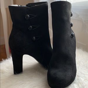 Black High Heel Booties